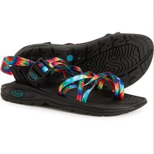 Chaco Zvolv X2 Sport Water Hike Sandals Tie Dye Rainbow Travel
